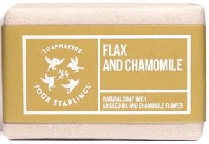 MYDLARNIA CZTERY SZPAKI MYDLARNIA CZTERY SZPAKI Flax And Chamomile Soap
