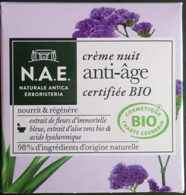 crème nuit anti-âge bio