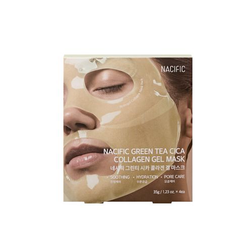 Nacific Green Tea Cica Collagen Gel Mask - 35g*4ea