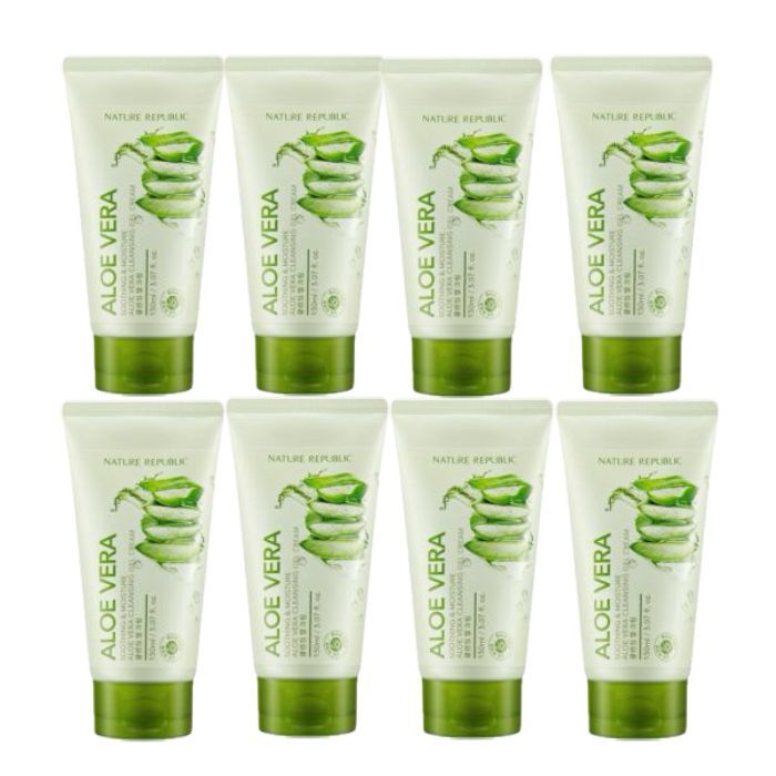 Nature Republic Soothing & Moisture Aloe Vera Cleansing Gel Cream - 150ml (8ea) Set