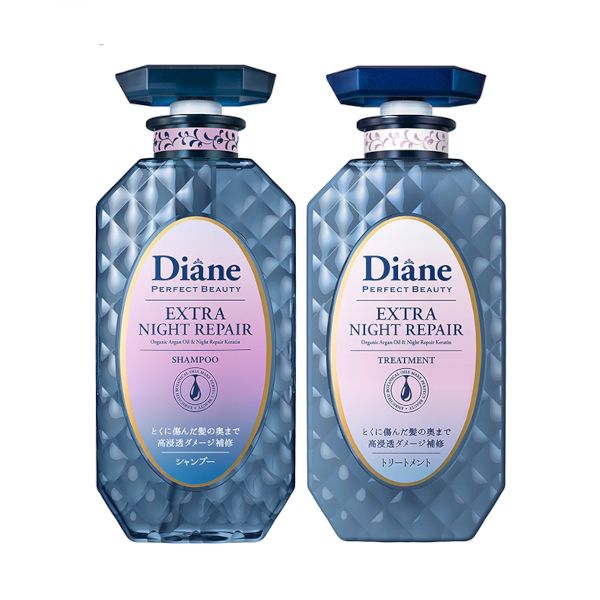 NatureLab Moist Diane Perfect Beauty Extra Night Repair Shampoo & Treatment Set - 450ml + 450ml