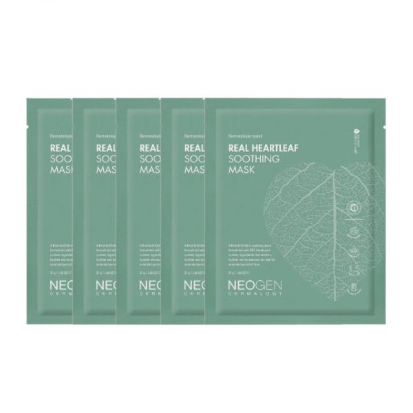 NEOGEN Dermalogy Real Heartleaf Soothing Mask - 5ea