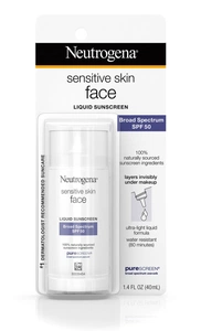 Neutrogena Sensitive Skin Face Liquid Sunscreen Broad Spectrum Spf 50