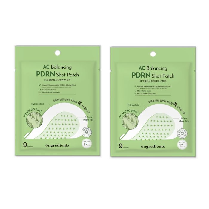 ongredients AC Balancing PDRN Shot Patch - 9patches (2ea) Set