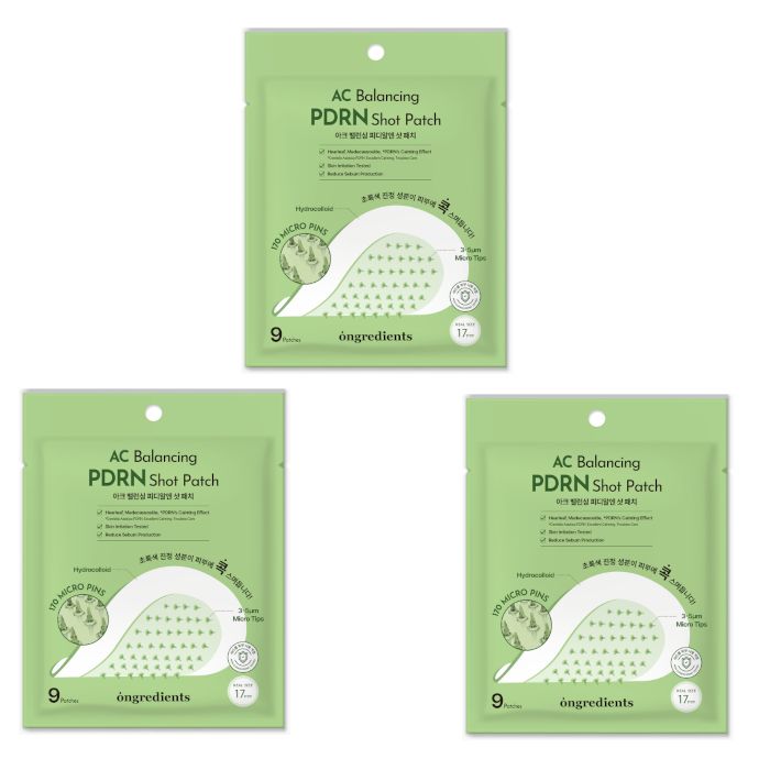 ongredients AC Balancing PDRN Shot Patch - 9patches (3ea) Set