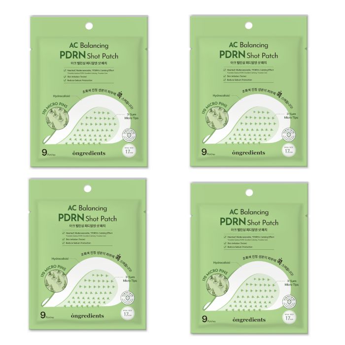 ongredients AC Balancing PDRN Shot Patch - 9patches (4ea) Set