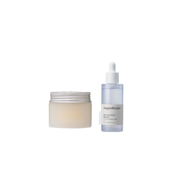 ongredients Deep Calming Cream - 50ml (1ea) + Revitalizing Serum - 50ml (1ea) Set