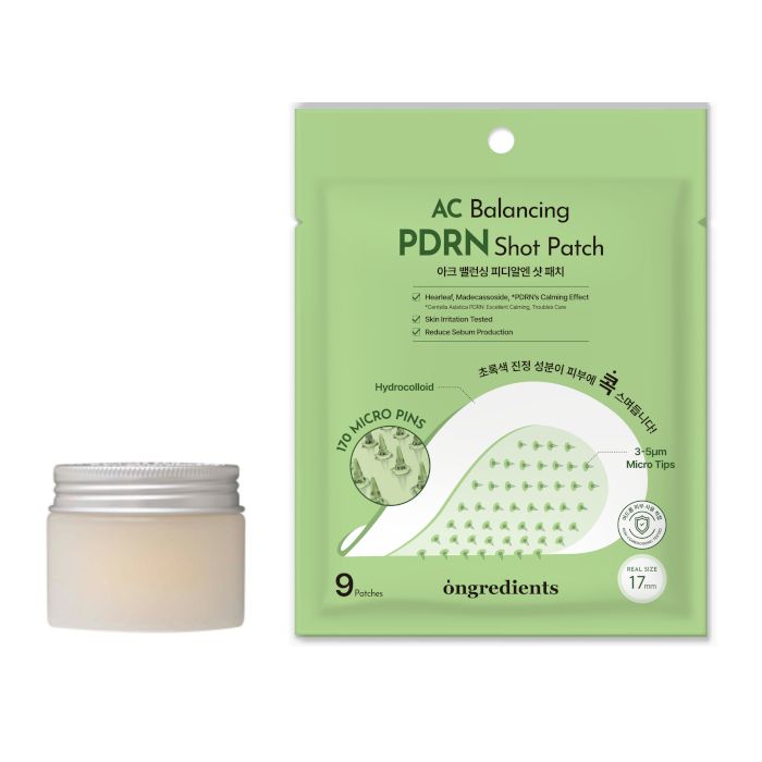 ongredients Deep Calming Cream - 50ml + AC Balancing PDRN Shot Patch - 9patches Set