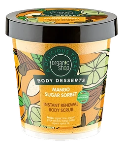 Organic Shop Body Desserts Mango Sugar Sorbet Instant Renewal Body Scrub