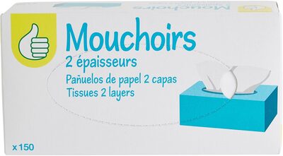 Mouchoirs 2 épaisseurs