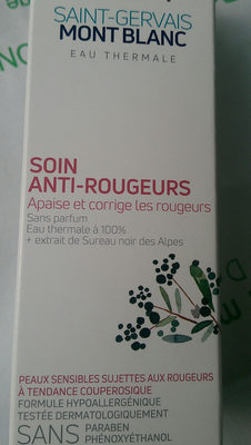 soin anti rougeurs saint Gervais mont Blanc