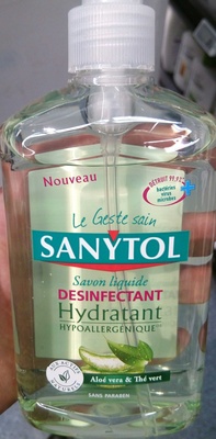 Savon liquide désinfectant hydratant Aloe véra & Thé vert