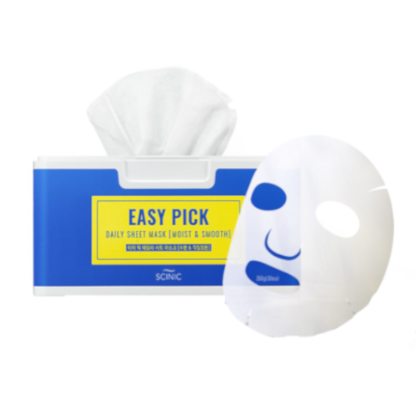 SCINIC Easy Pick Daily Sheet Mask - Moist & Smooth - 30 pcs