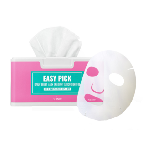 SCINIC Easy Pick Daily Sheet Mask - Radiant & Nourishing - 30pcs