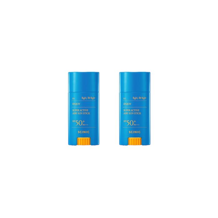 SCINIC Enjoy Super Active Airy Sun Stick SPF50+ PA++++ - 25g (2ea) Set