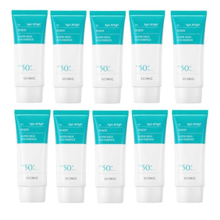 SCINIC Enjoy Super Mild Sun Essence SPF50+ PA++++ - 50ml (10ea) Set