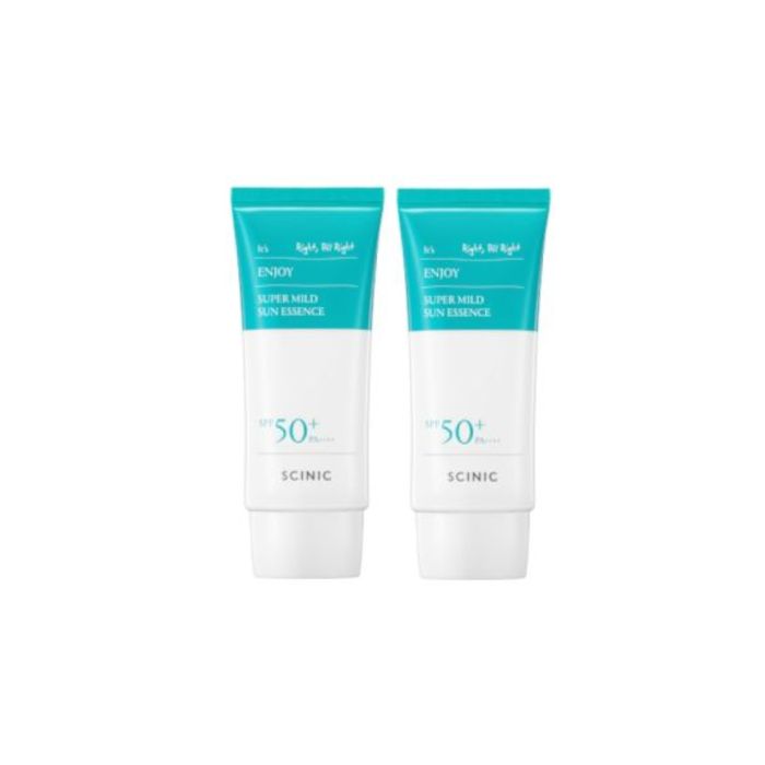 SCINIC Enjoy Super Mild Sun Essence SPF50+ PA++++ - 50ml (2ea) Set