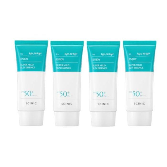 SCINIC Enjoy Super Mild Sun Essence SPF50+ PA++++ - 50ml (4ea) Set