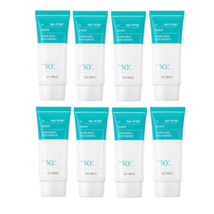 SCINIC Enjoy Super Mild Sun Essence SPF50+ PA++++ - 50ml (8ea) Set