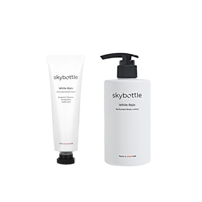 Skybottle Perfumed Hand Cream + Body Lotion - White Rain Set