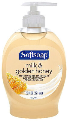 Liquid Hand Soap Pump, Milk & Golden Honey