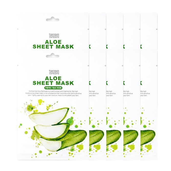tenzero Aloe Sheet Mask - 10ea Set