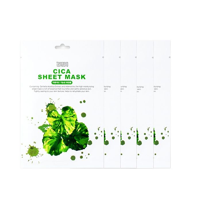 tenzero Cica Sheet Mask - 5ea Set