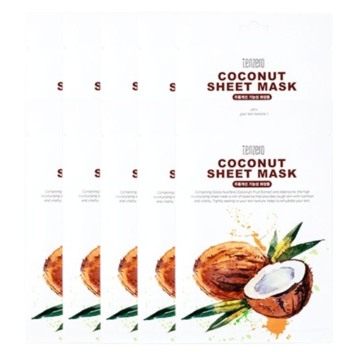 tenzero Coconut Sheet Mask - (10ea) Set