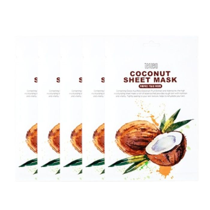 tenzero Coconut Sheet Mask - (5ea) Set