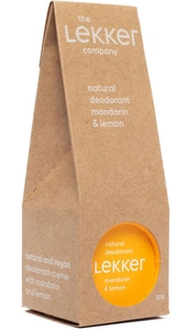 The Lekker Company The Lekker Company Natural Deodorant Mandarin & Lemon