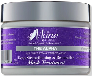 The Mane Choice The Alpha Green Tea & Carrot Deep Strengthening & Restorative Mask Treatment