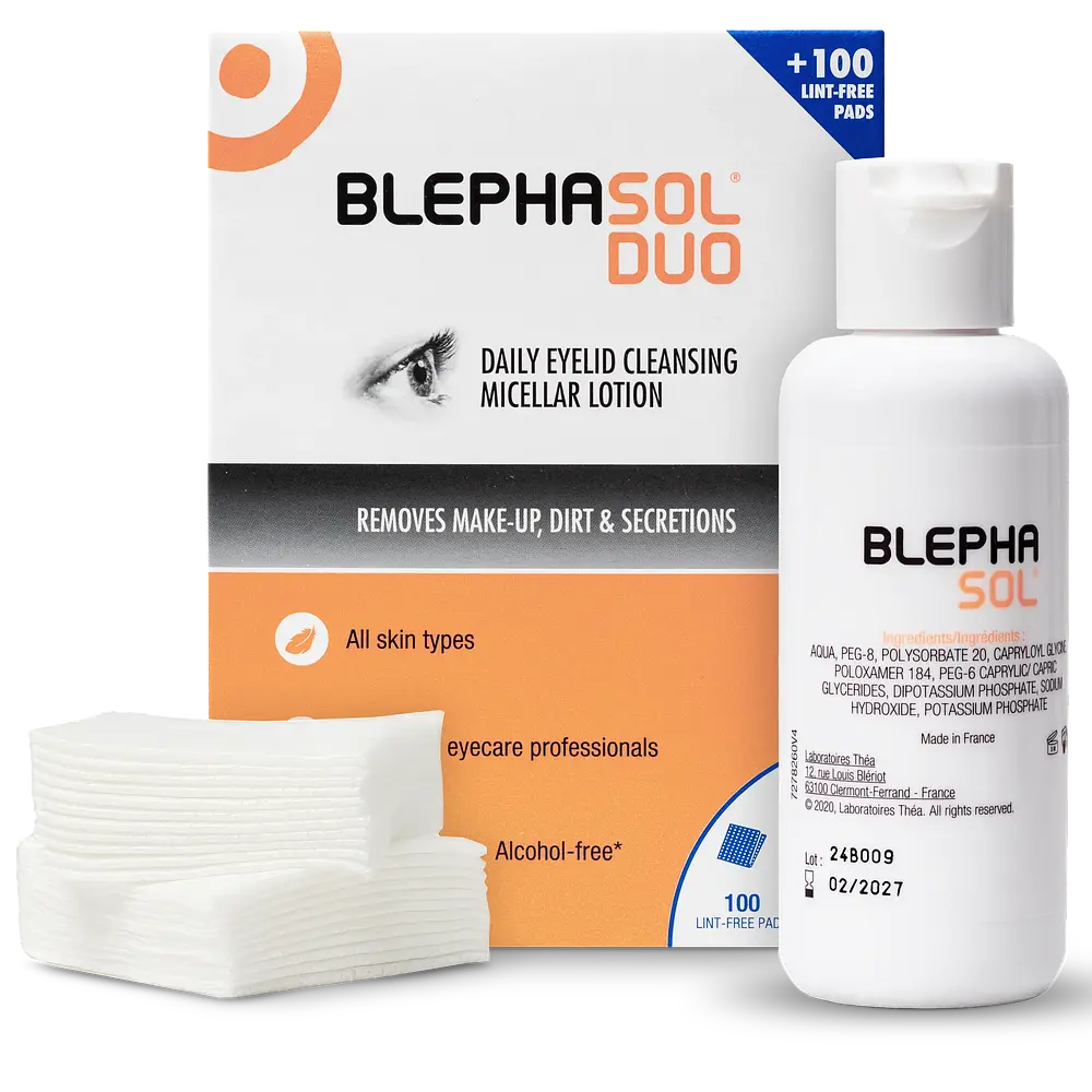 BlephaSol Duo Daily Eyelid Cleansing Micellar Lotion
