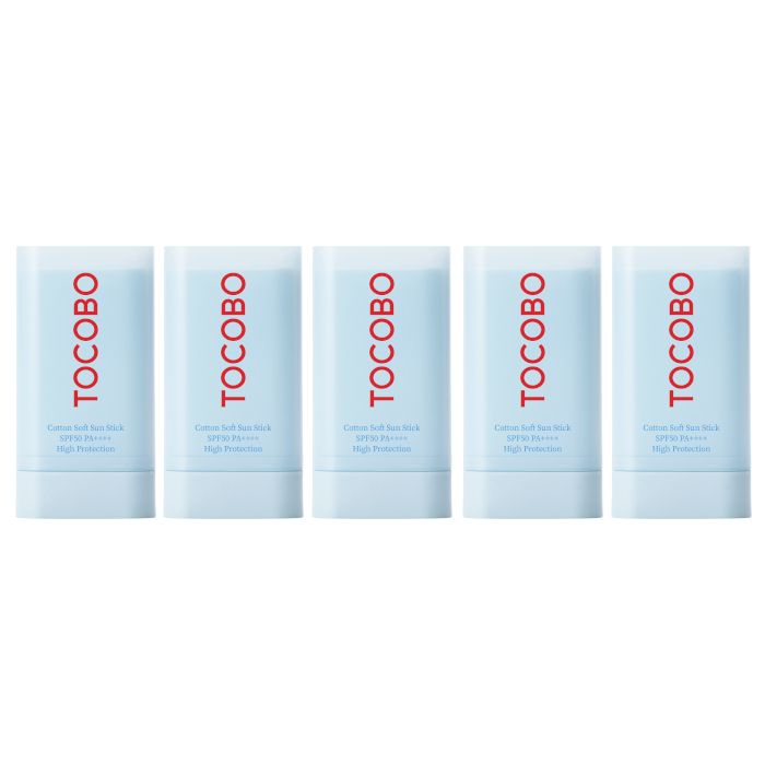 TOCOBO Cotton Soft Sun Stick SPF50 PA++++ - 19g (5ea) Set