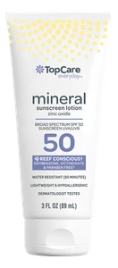 Top Care Topcare Mineral Sunscreen Lotion, Broad Spectrum SPF50