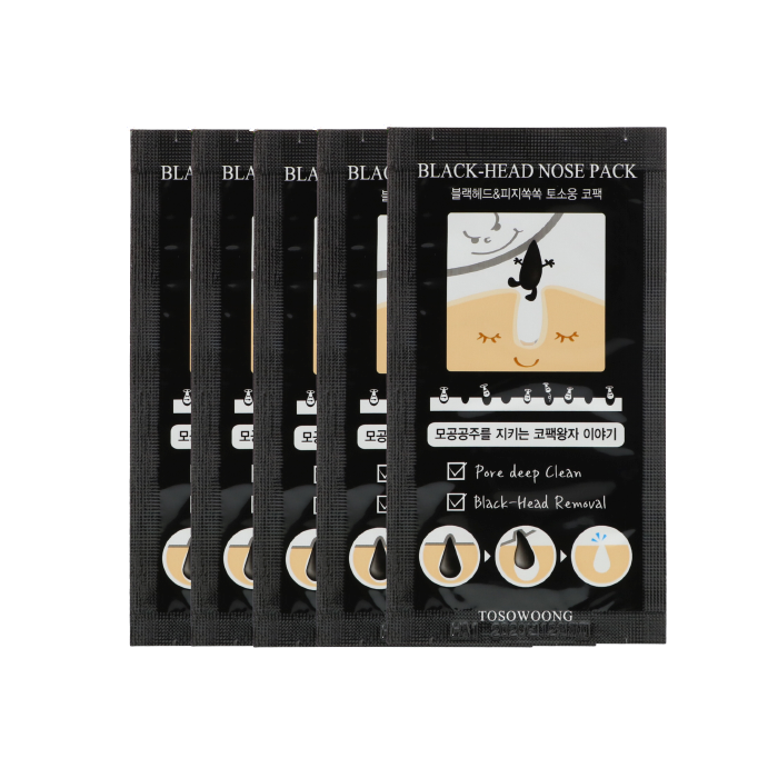 TOSOWOONG Blackhead & Sebum Out Nose Pack (5ea) Set