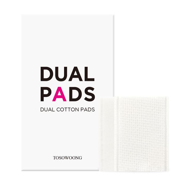 TOSOWOONG Dual Cotton Pads - 60pcs