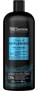 TRESemmé Clean And Replenish + Pro Vitamin C And Green Tea 3 In 1 Cleanse, Condition, Detangle Shampoo