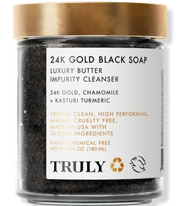 Truly Beauty 24k Gold Black Soap Luxury Butter Impurity Cleanser