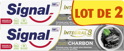 Signal Integral 8 Dentifrice Nature Elements Blancheur & Détox 2x75ml