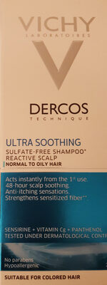 DERCOS Technique - shampooing ultra apaisant cheveux normaux à gras - Vichy - 200ml