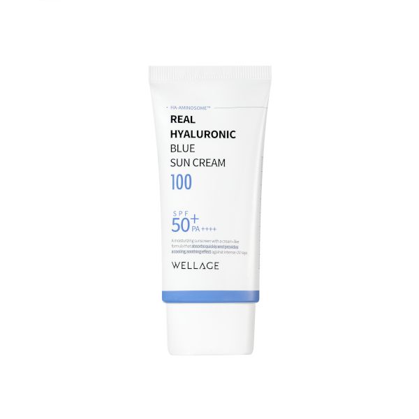 Wellage Real Hyaluronic Blue Sun Cream SPF50+ PA++++ - 50ml