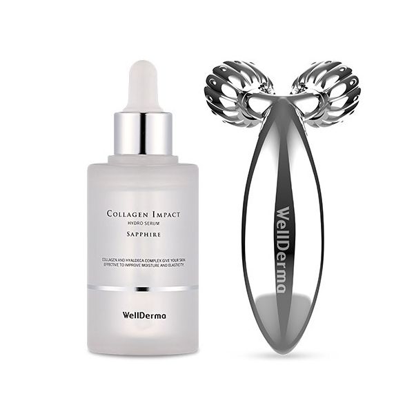 WELLDERMA Collagen Beauty Care Serum & Roller Set - 50ml Serum + Roller