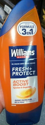 Williams Gel Douche Homme 3 en 1 Active Boost