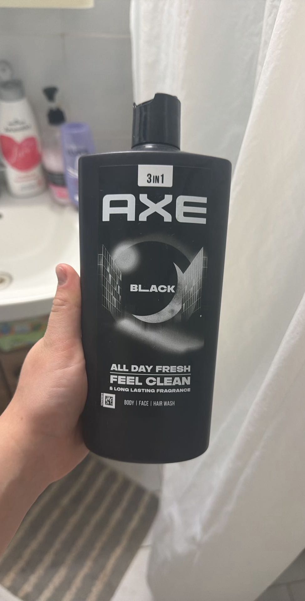 AXE 3IN1 Black - All Day Fresh Feel Clean (Body | Face | Hair Wash)