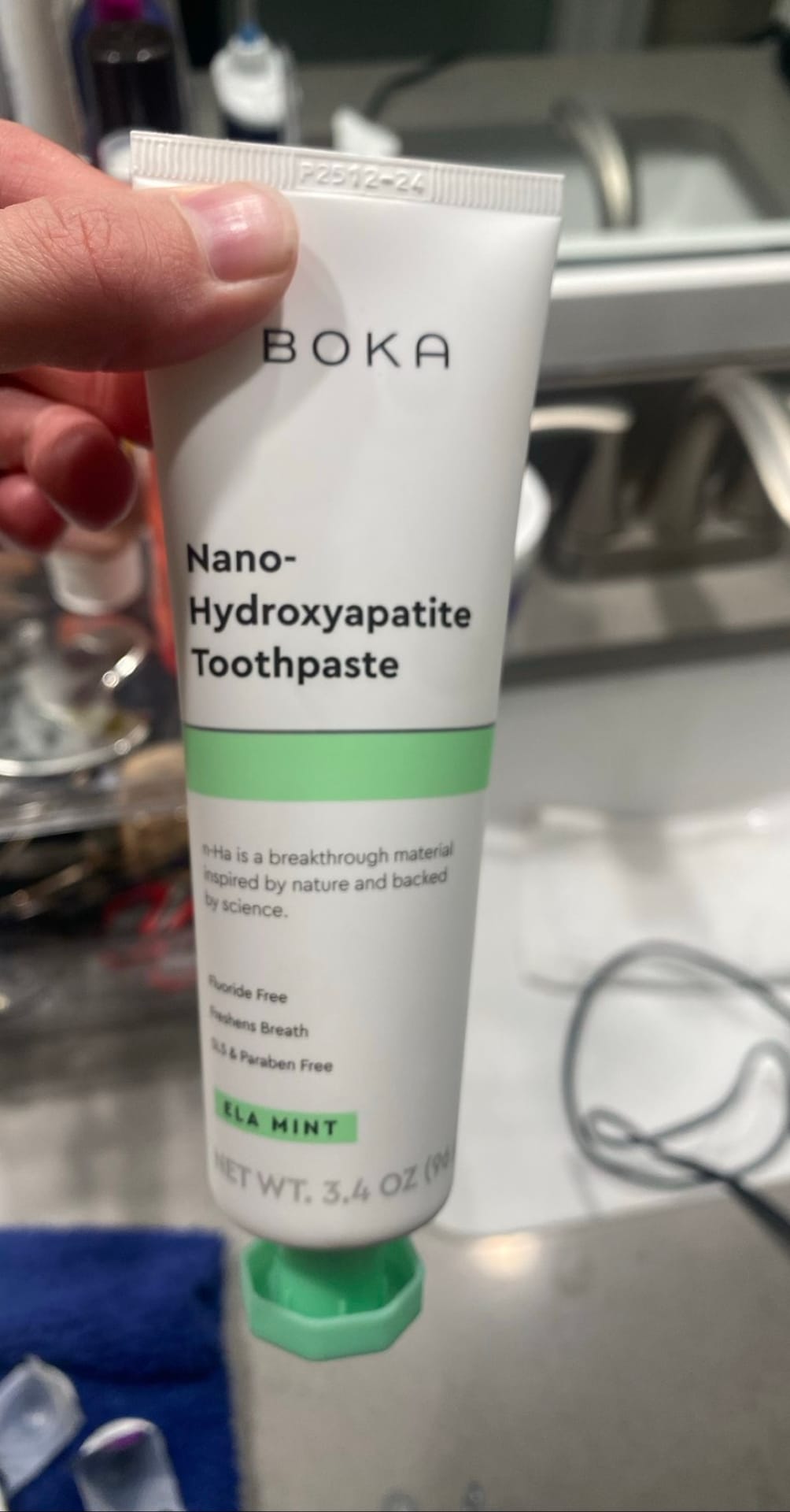 BOKA Nano-Hydroxyapatite Toothpaste Ela Mint 3.4 oz