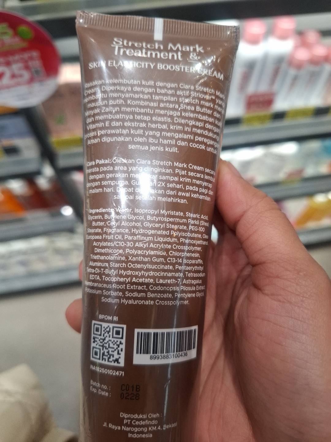 Ciara Stretch Mark Treatment & Skin Elasticity Booster Cream