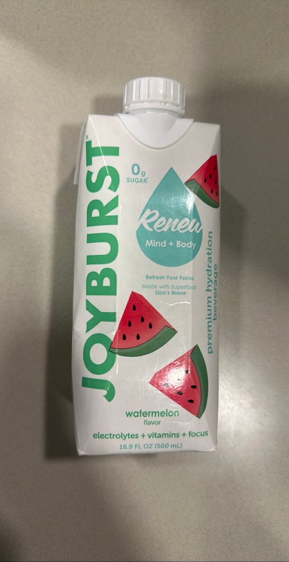 JOYBURST JOYBURST Renew Mind + Body Watermelon Flavor 16.9 FL OZ (500 mL)