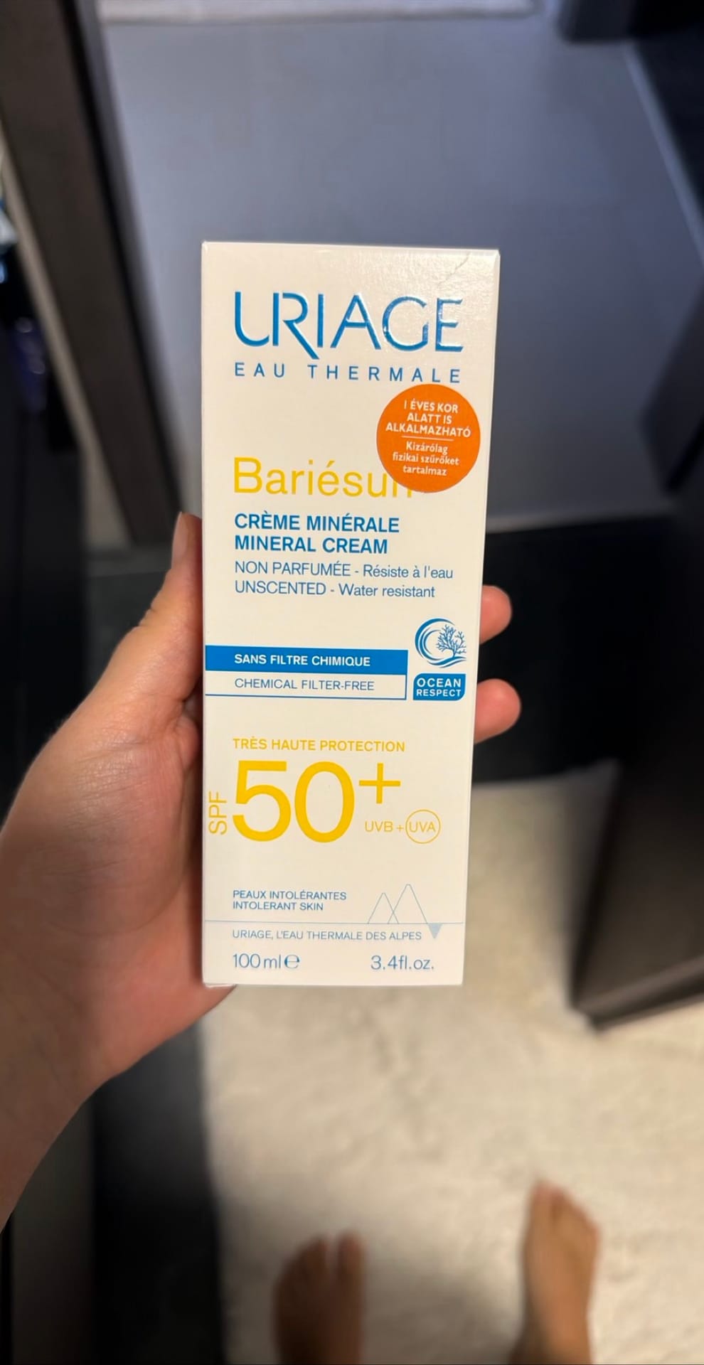 Uriage Eau Thermale Bariésun Crème Minérale Mineral Cream SPF 50+ 100 ml