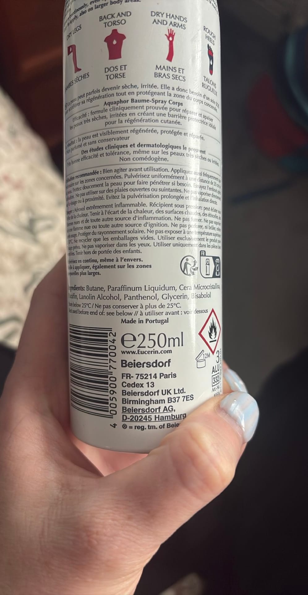 Aquaphor Baume-Spray Corps 250ml