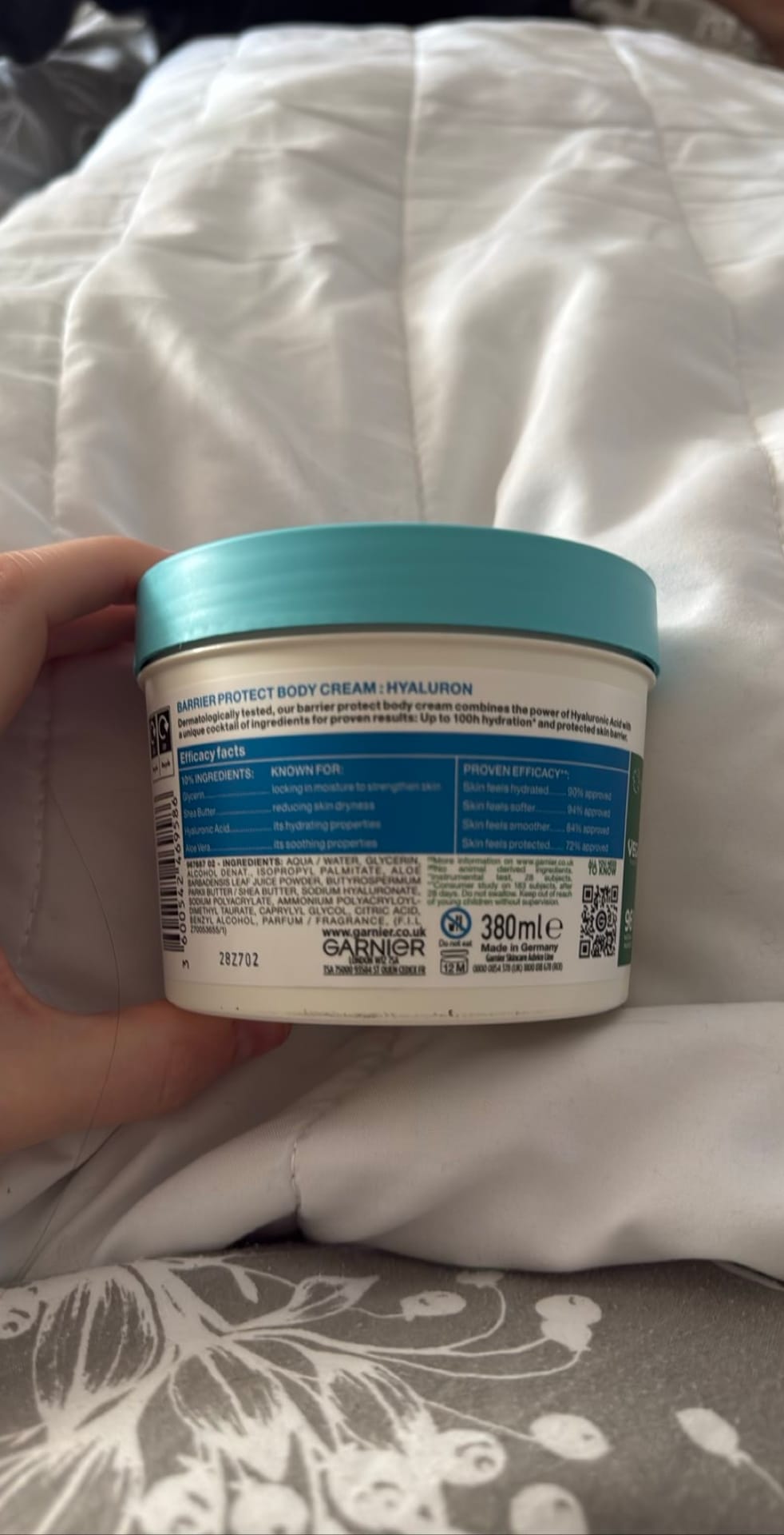 Barrier Protect Body Cream + Hyaluron 380ml